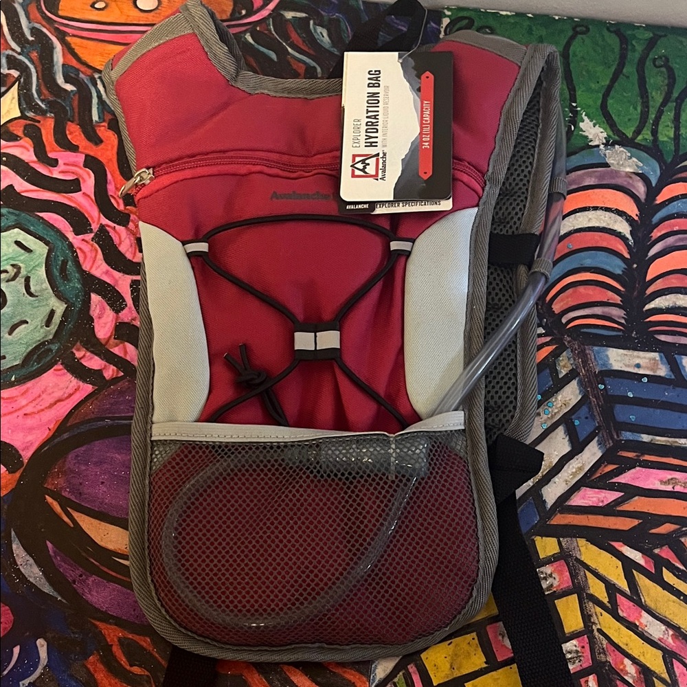 Avalanche Red and Gray Hydration Backpack